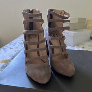 Grey Suede Vince Camuto Heels - Size 5.5